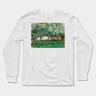 Farm in Normandy by Paul Cezanne Long Sleeve T-Shirt